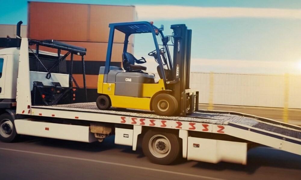 How are forklifts shipped?